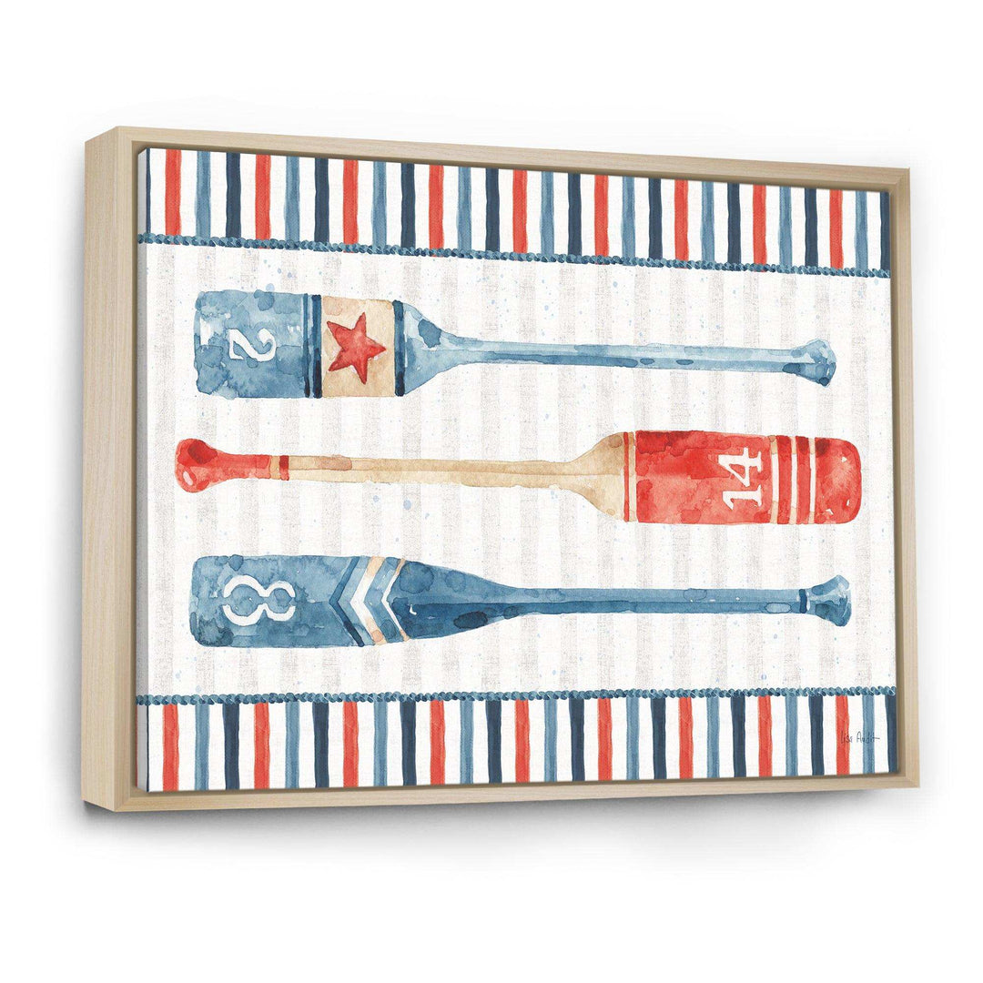 Watercolor Nautical paddles