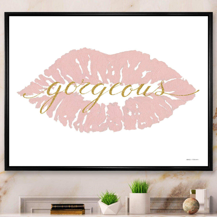 fashion Glam Lips on Gold II