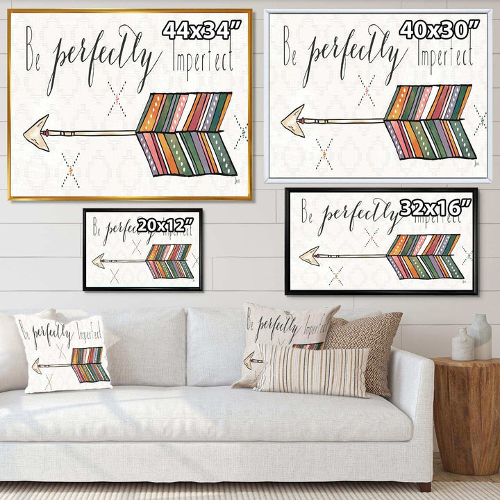 Be perfectly imperfect Boho Arrow I