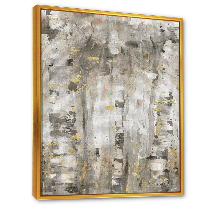 The Modern Grey Forest II - Farmhouse Living Room Wall Decor