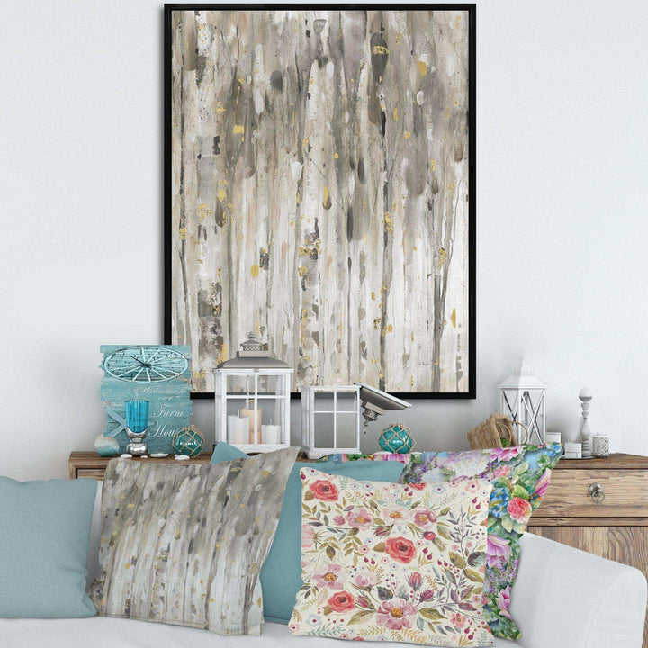 The Modern Grey Forest III - Farmhouse Wall Art Prints