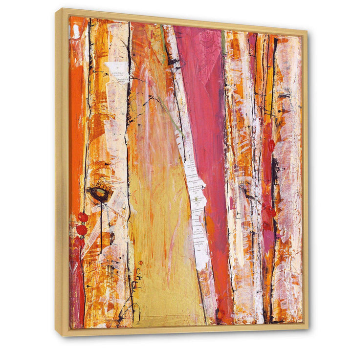 Orange Glam Natural Wood