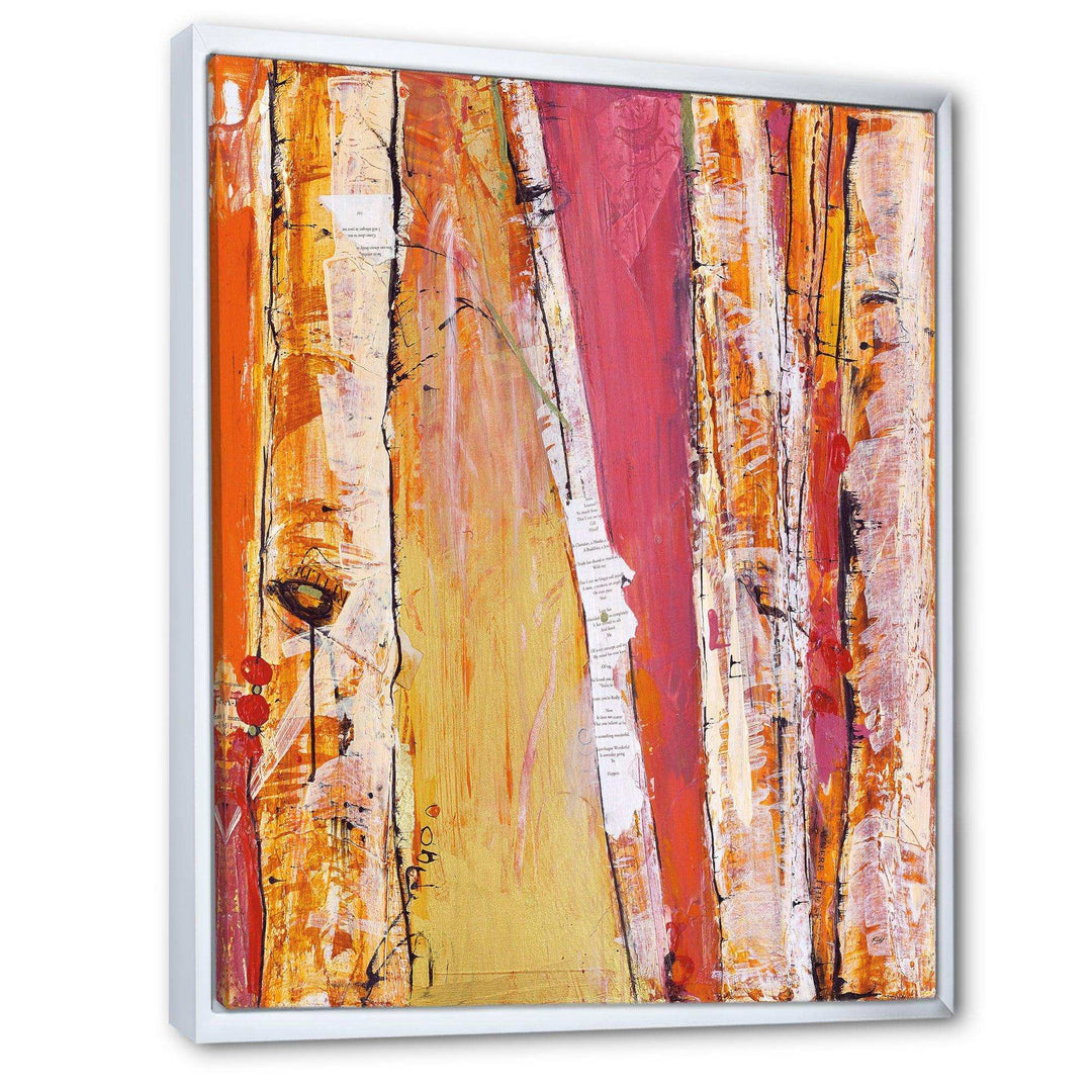 Orange Glam Natural Wood