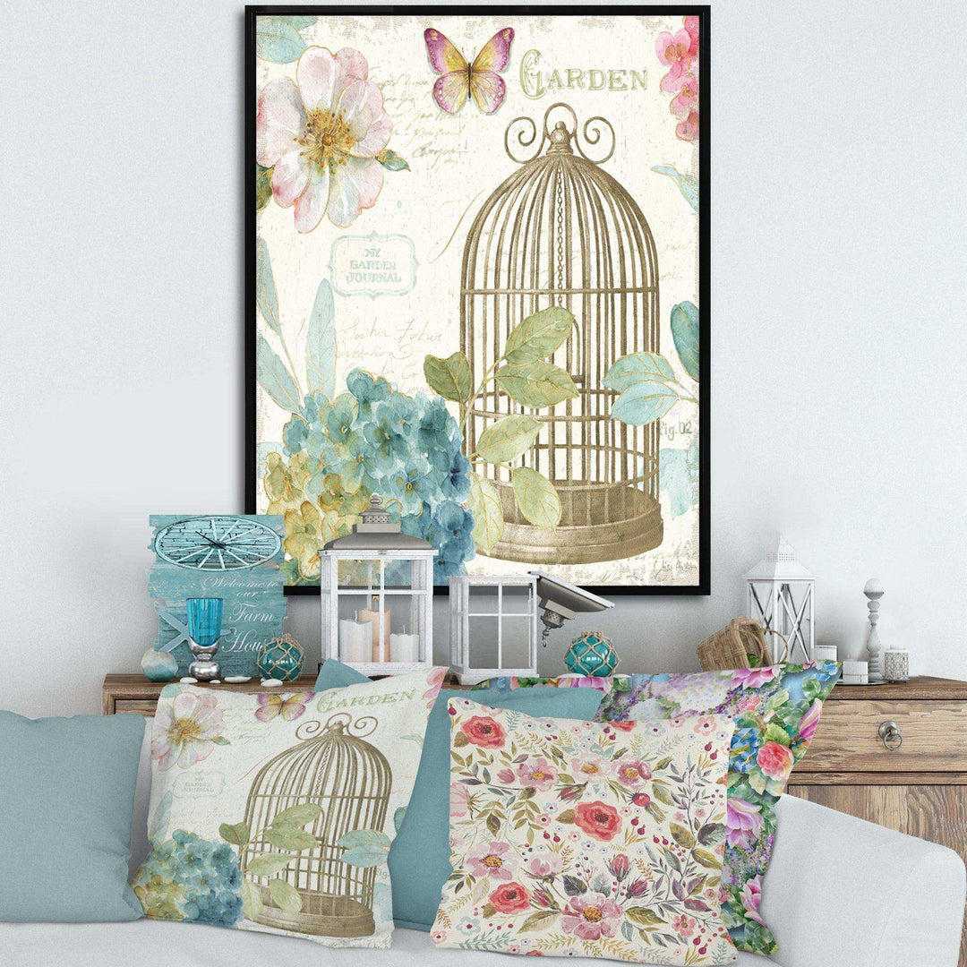 Vintage Floral Birdcage II