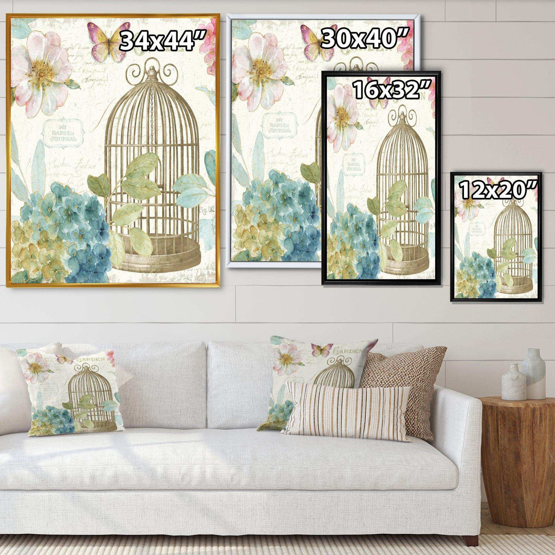 Vintage Floral Birdcage II