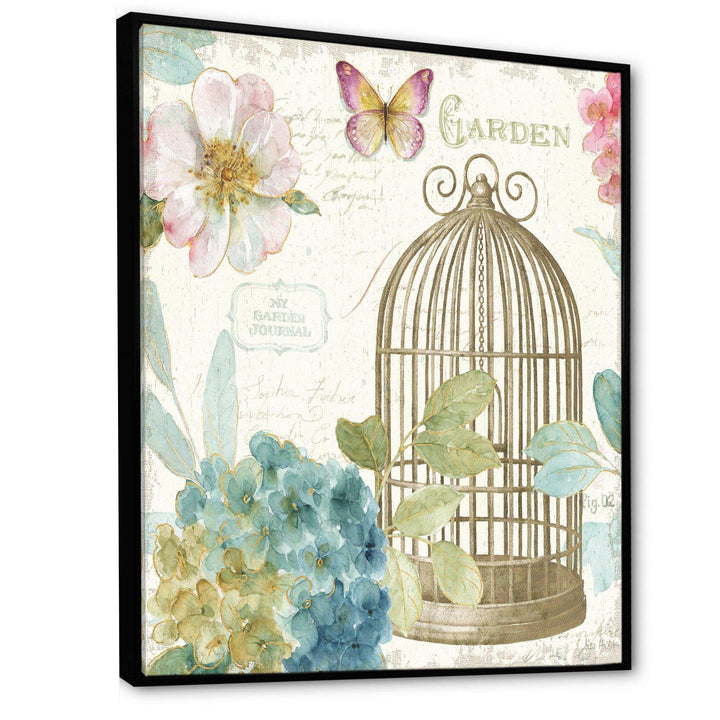 Vintage Floral Birdcage II