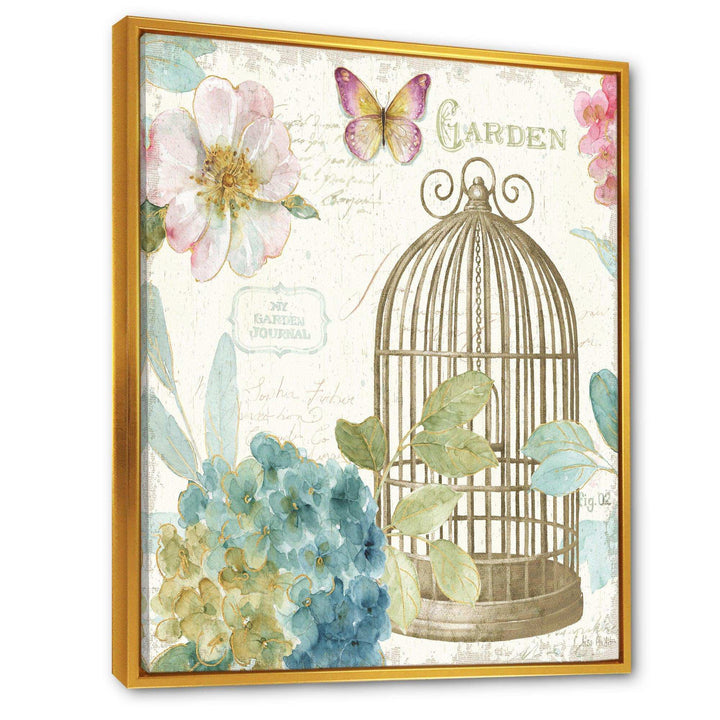 Vintage Floral Birdcage II