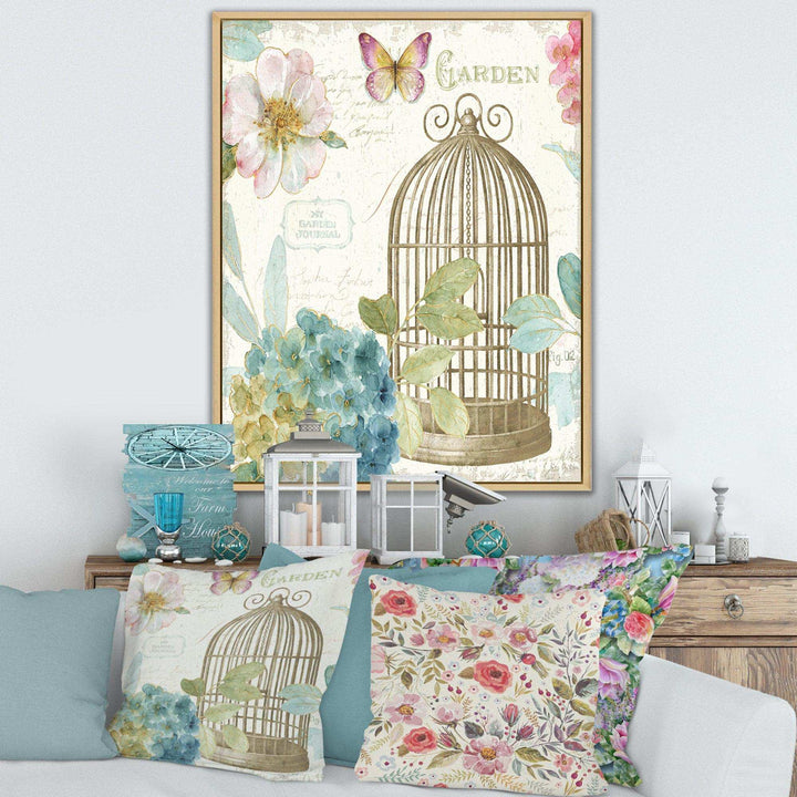Vintage Floral Birdcage II