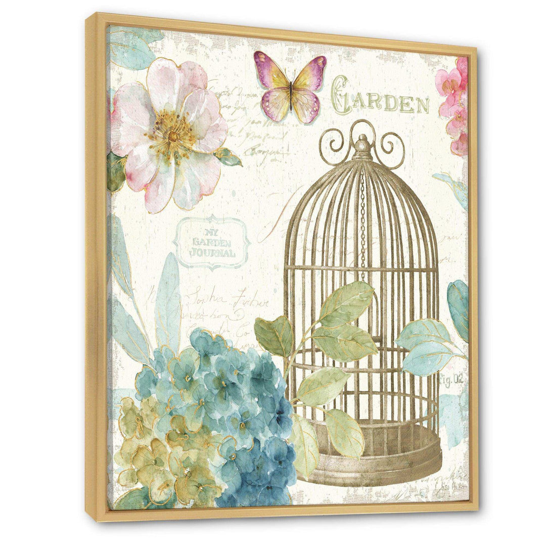 Vintage Floral Birdcage II