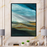 Watercolor Desert Storm Abstract Blue