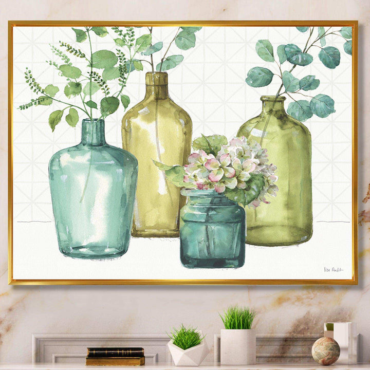 Mixed Botanical Green Leaves VIII