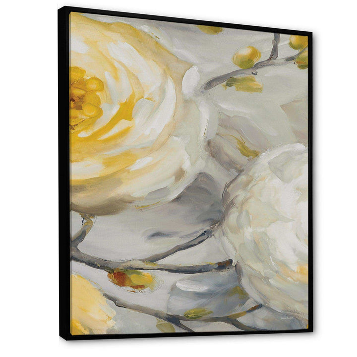 Sunshine Yellow Flower II - Floral Canvas Wall Art