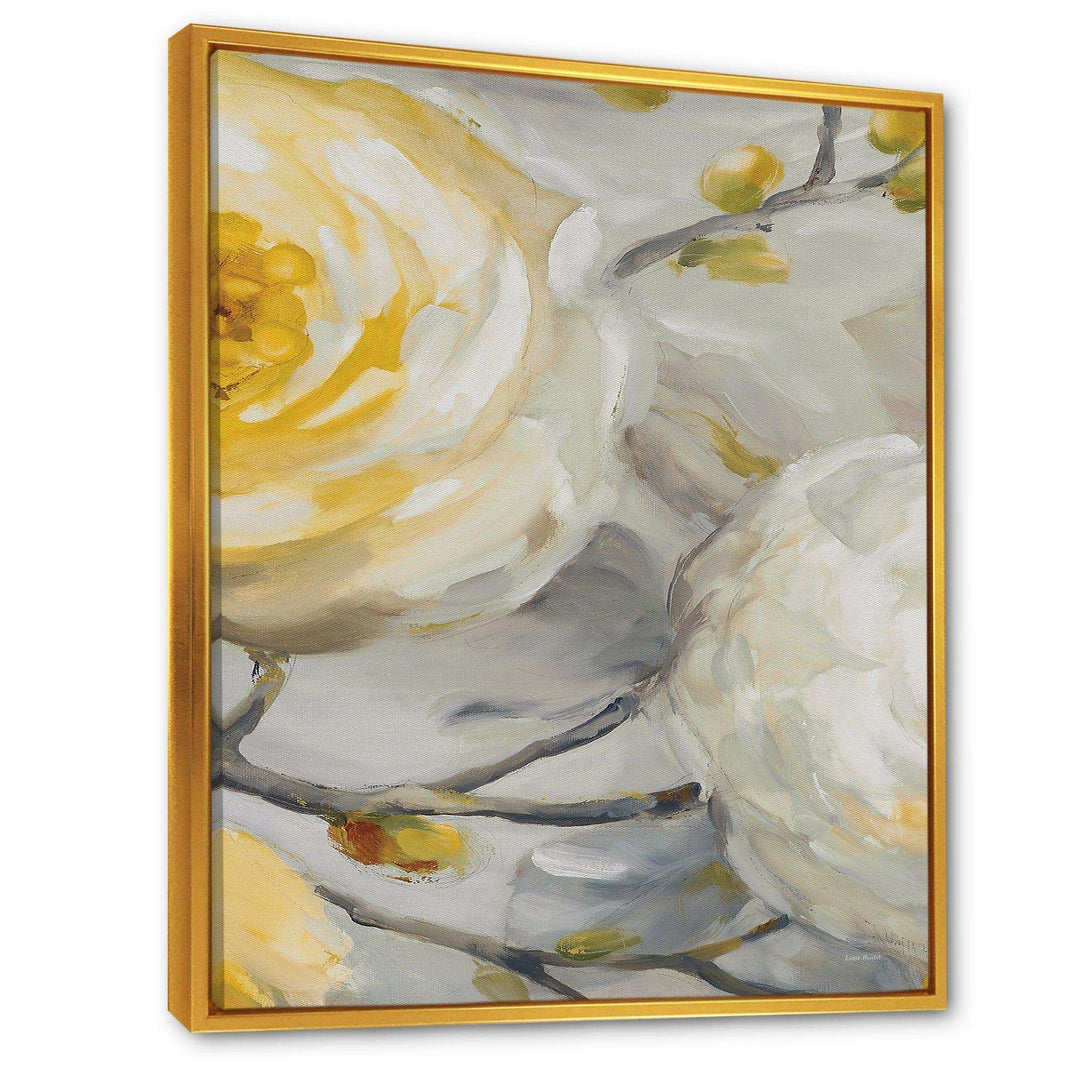 Sunshine Yellow Flower II - Floral Canvas Wall Art
