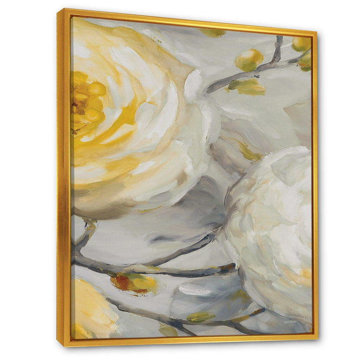 Sunshine Yellow Flower II - Floral Canvas Wall Art
