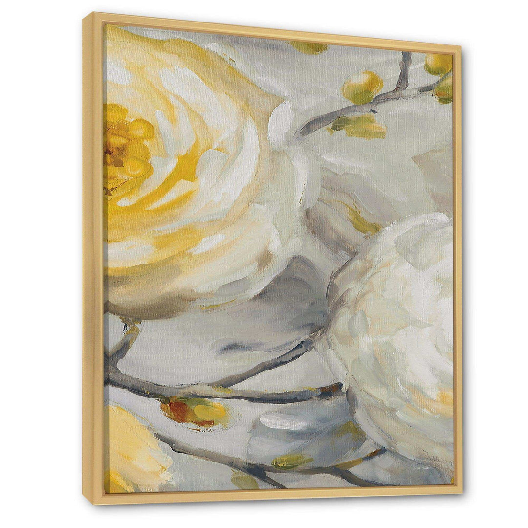 Sunshine Yellow Flower II - Floral Canvas Wall Art