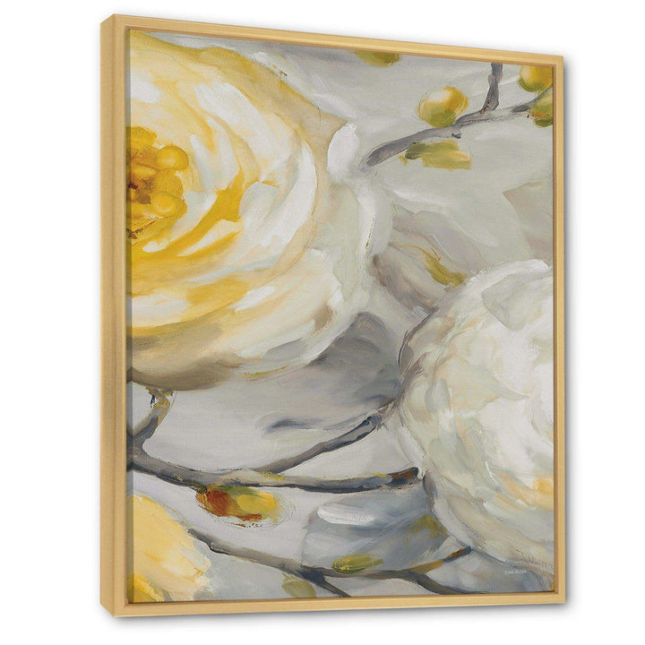 Sunshine Yellow Flower II - Floral Canvas Wall Art