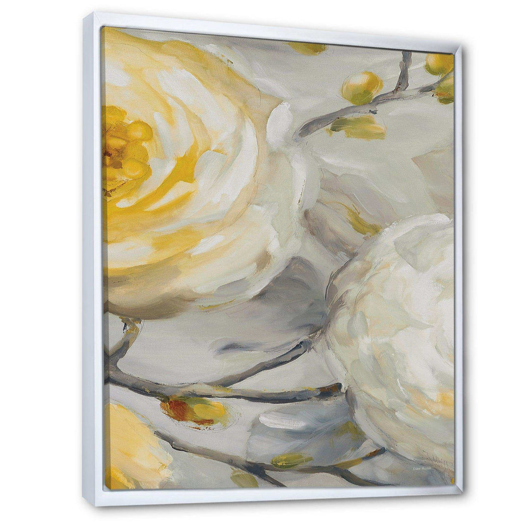 Sunshine Yellow Flower II - Floral Canvas Wall Art