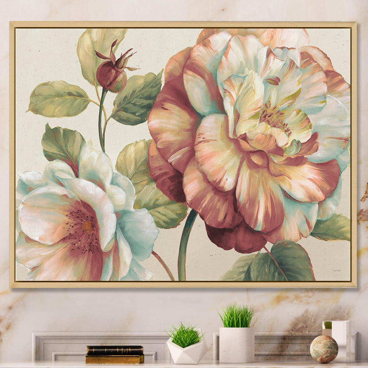 Romantic Dark Rose Blossing Flowers