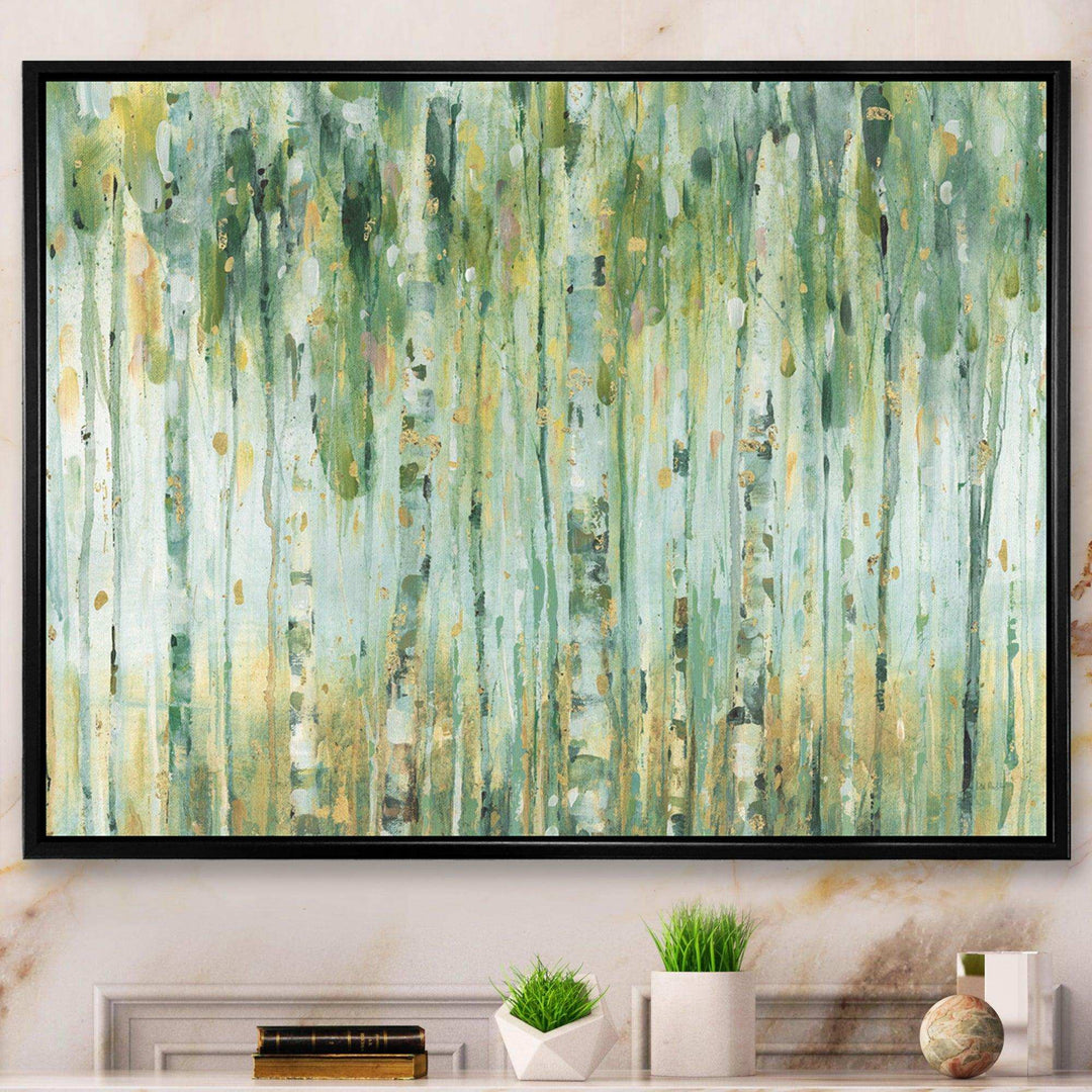 Golden Birch Forest V - Farmhouse Wall Art Prints