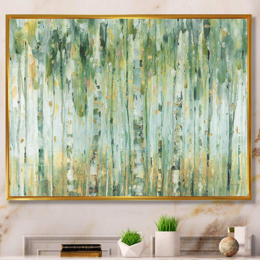 Golden Birch Forest V - Farmhouse Wall Art Prints