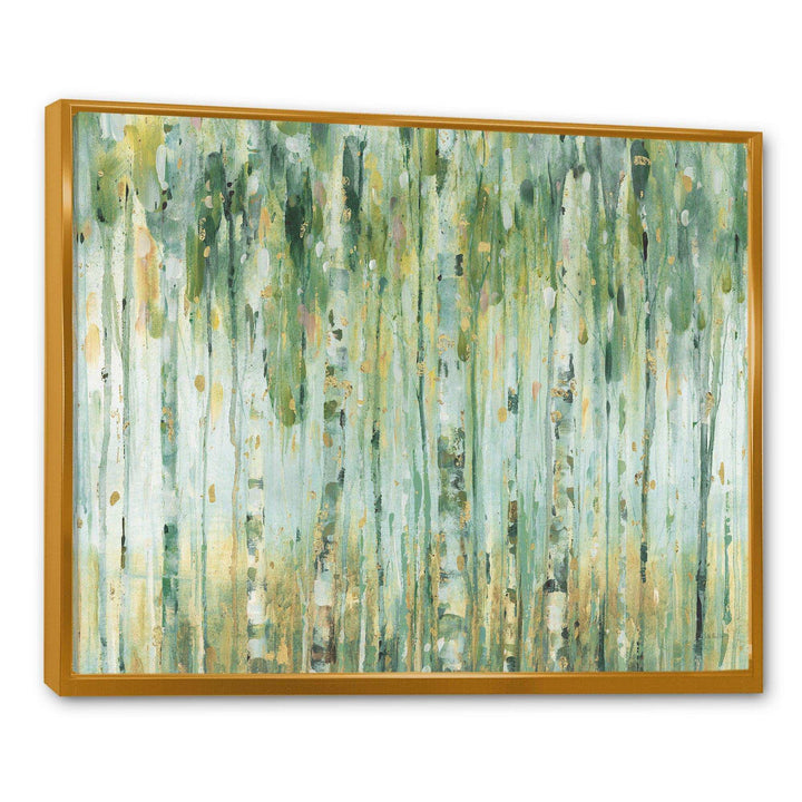 Golden Birch Forest V - Farmhouse Wall Art Prints