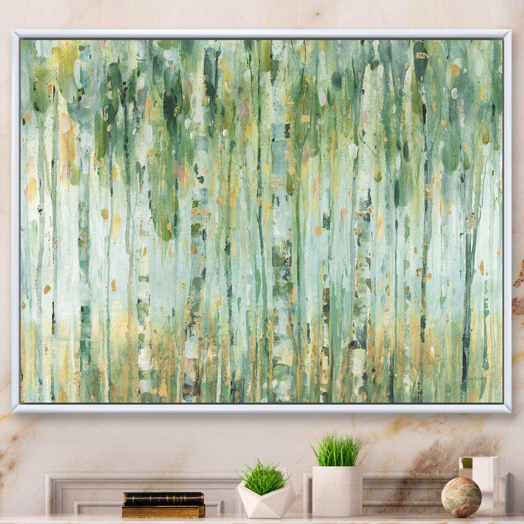 Golden Birch Forest V - Farmhouse Wall Art Prints