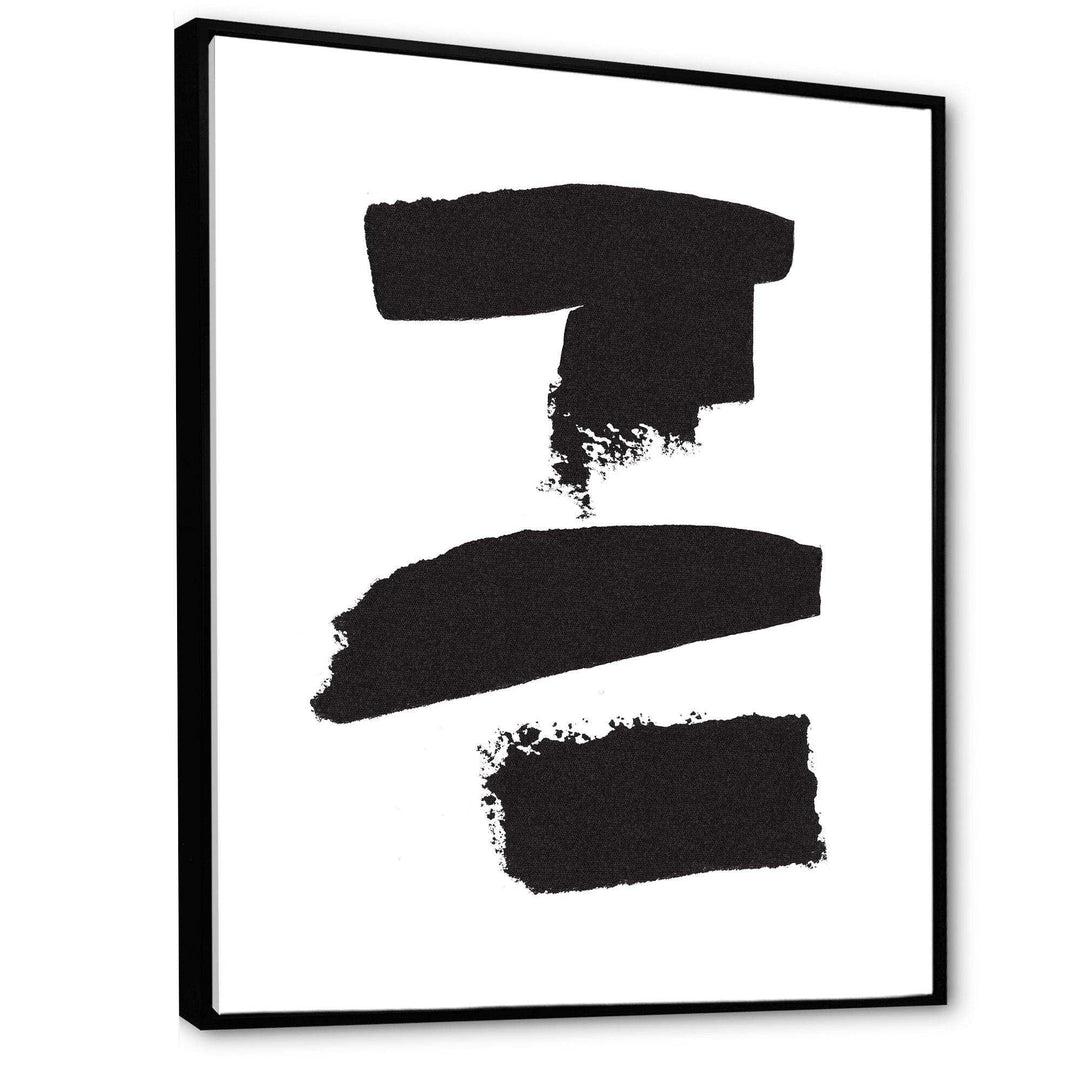 Black and White Geometric Company I - Mid-Century Modern Bedroom Wall Art