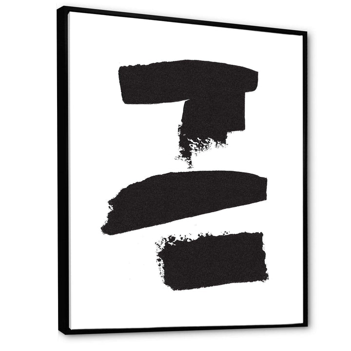 Black and White Geometric Company I - Mid-Century Modern Bedroom Wall Art