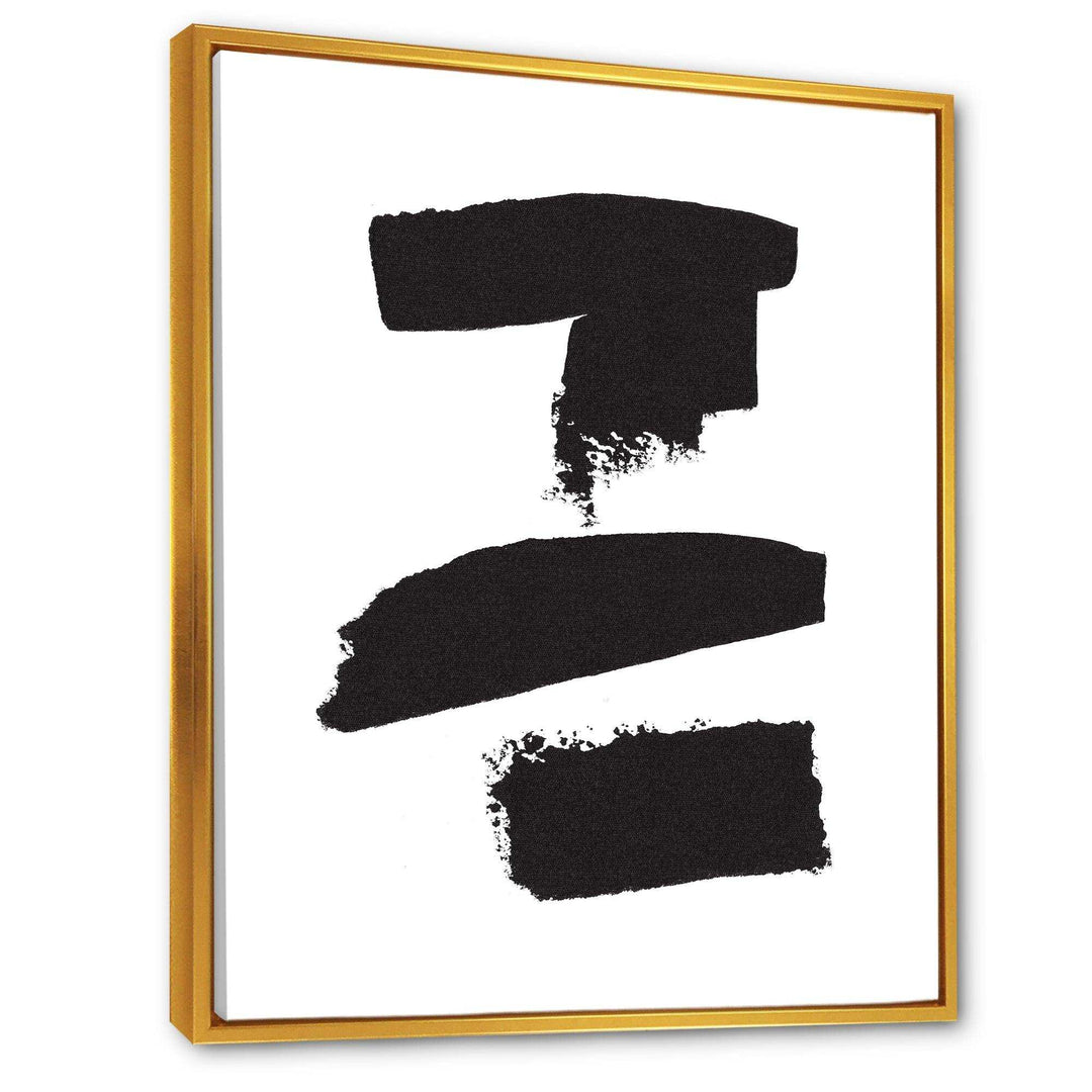 Black and White Geometric Company I - Mid-Century Modern Bedroom Wall Art