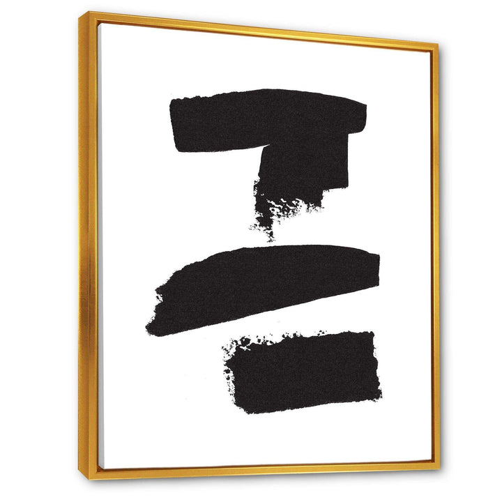 Black and White Geometric Company I - Mid-Century Modern Bedroom Wall Art