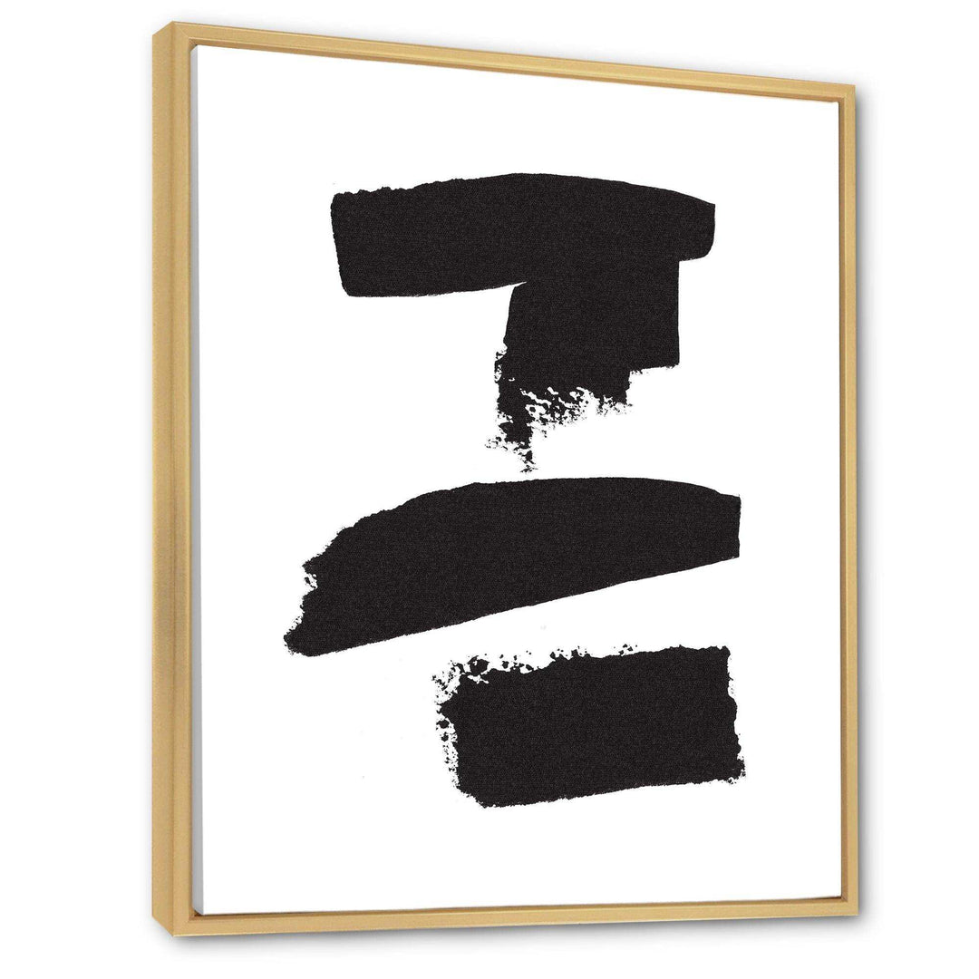 Black and White Geometric Company I - Mid-Century Modern Bedroom Wall Art