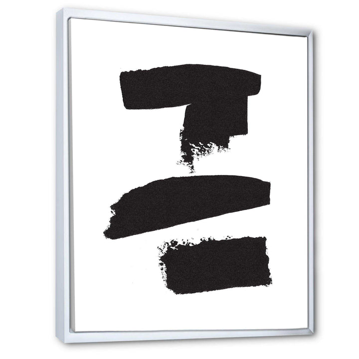 Black and White Geometric Company I - Mid-Century Modern Bedroom Wall Art