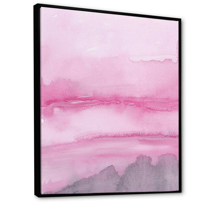 Pink Abstract Watercolor - Shabby Chic Wall Art Prints