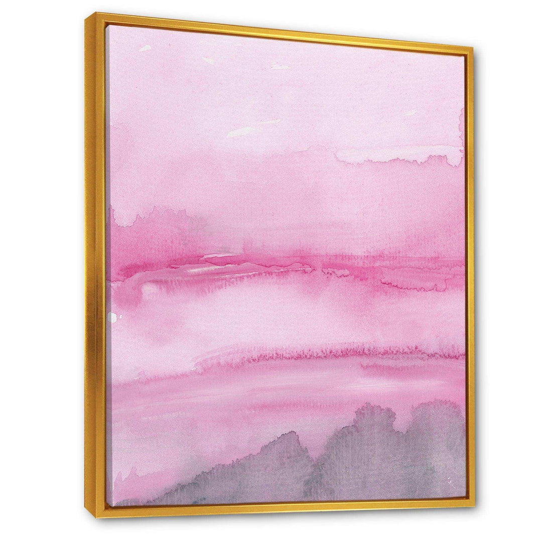 Pink Abstract Watercolor - Shabby Chic Wall Art Prints