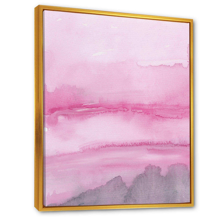 Pink Abstract Watercolor - Shabby Chic Wall Art Prints