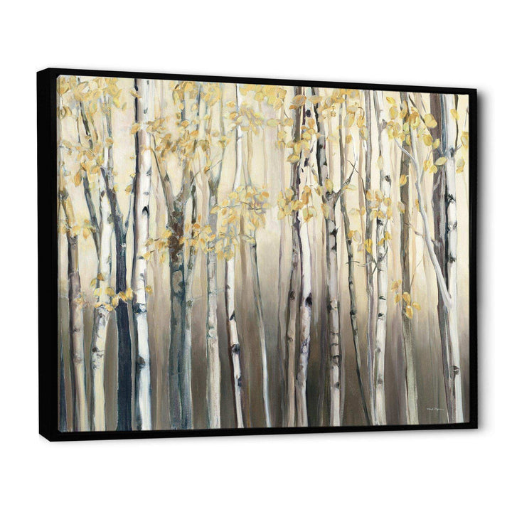 Golden Birch Forest I - Traditional Canvas Wall Art