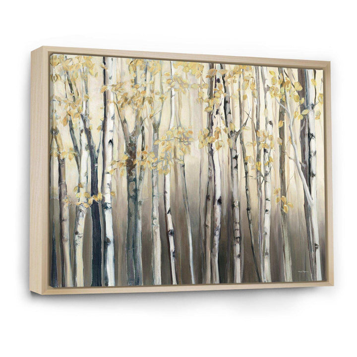 Golden Birch Forest I - Traditional Canvas Wall Art