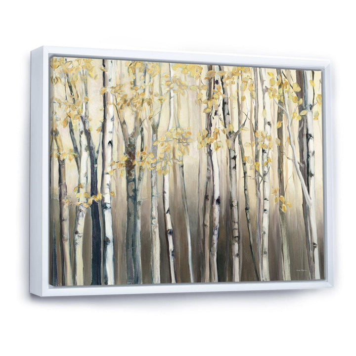 Golden Birch Forest I - Traditional Canvas Wall Art