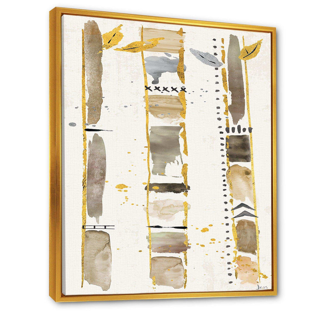 Golden Birch Forest VI - Traditional Canvas Wall Art