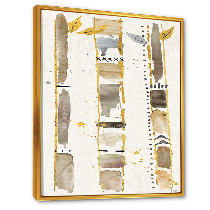 Golden Birch Forest VI - Traditional Canvas Wall Art
