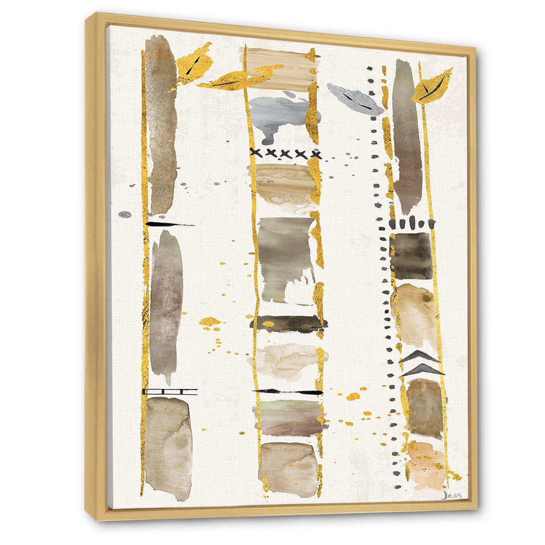Golden Birch Forest VI - Traditional Canvas Wall Art
