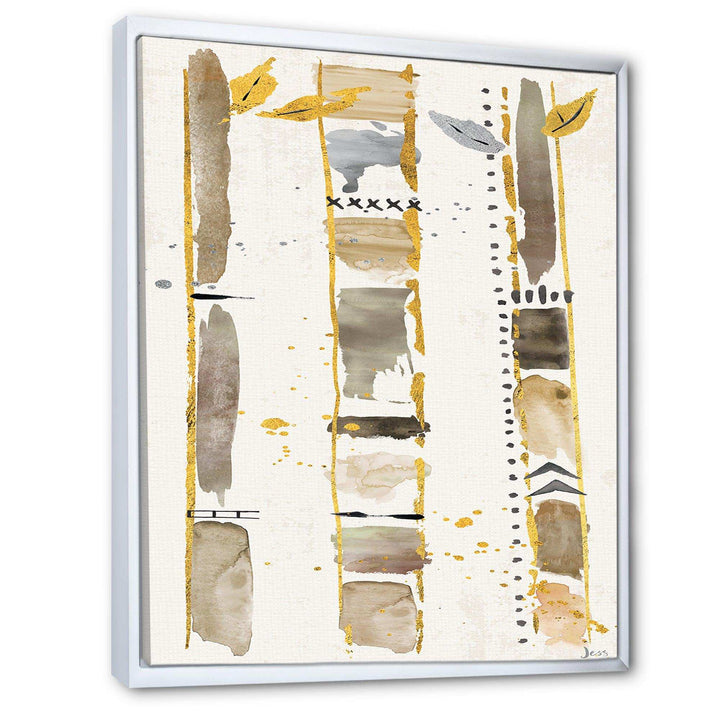 Golden Birch Forest VI - Traditional Canvas Wall Art