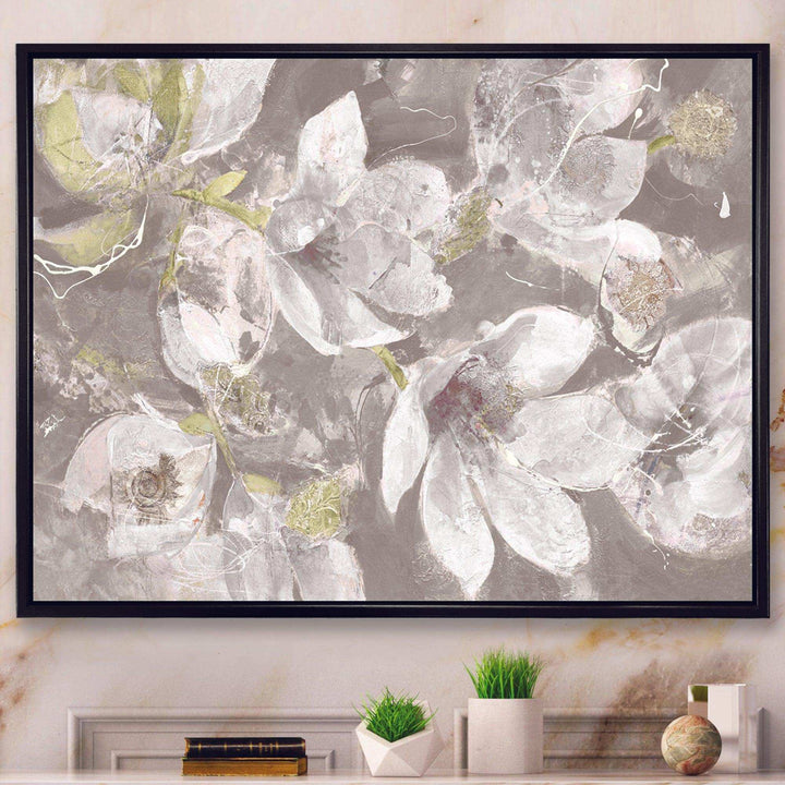 Beige And Brown Blossiming Flowers - Traditional Wall Art Prints