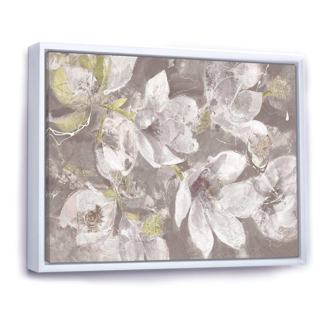 Beige And Brown Blossiming Flowers - Traditional Wall Art Prints