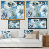 White Flower on Blue II