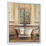 Vintage Paris Bathtub Painting