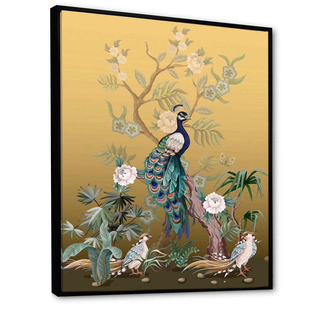 Chinoiserie With Birds and Peonies VI