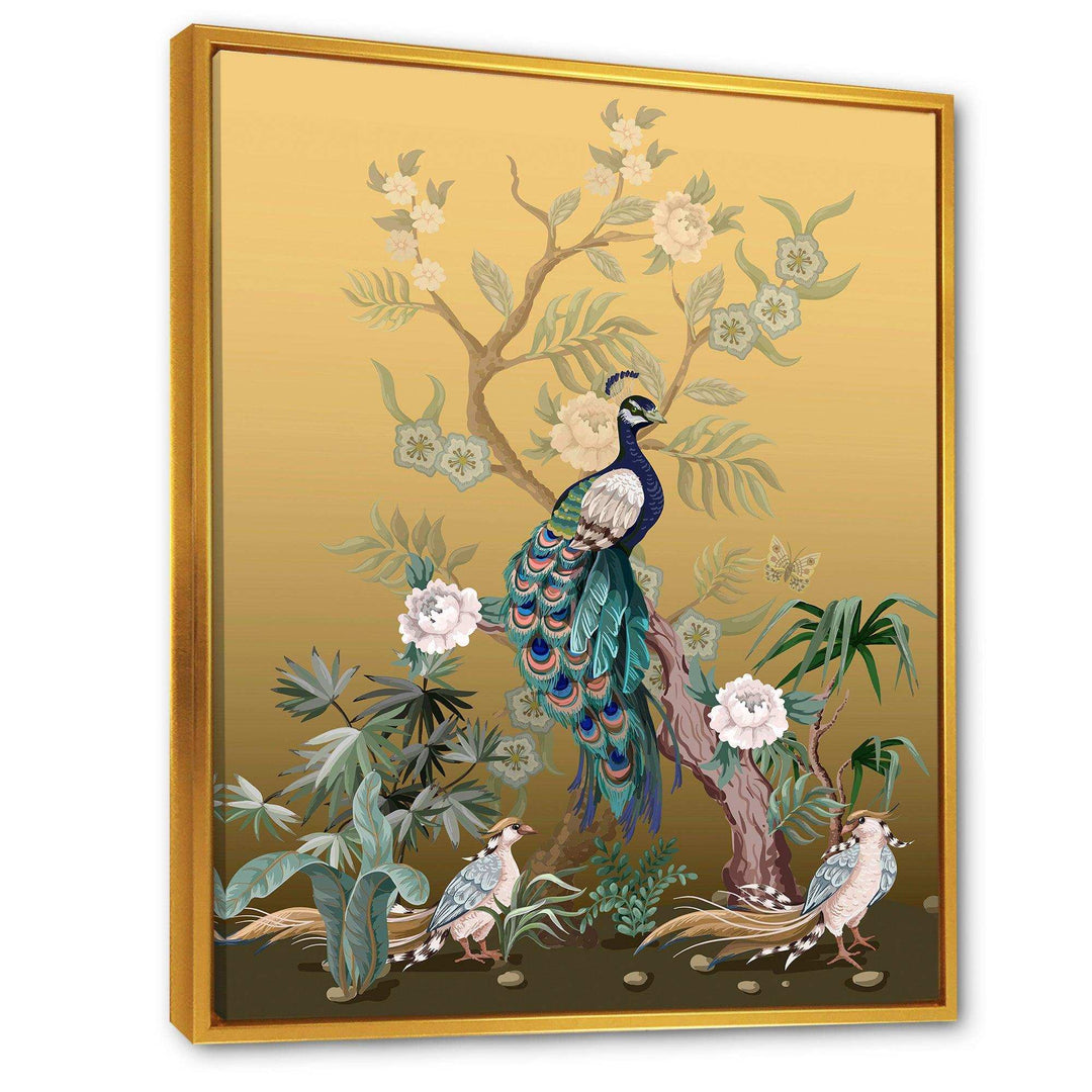 Chinoiserie With Birds and Peonies VI