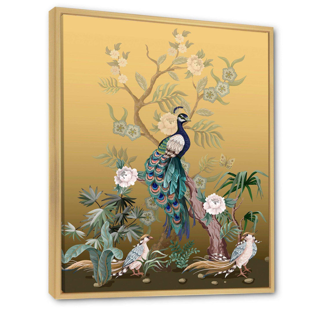 Chinoiserie With Birds and Peonies VI