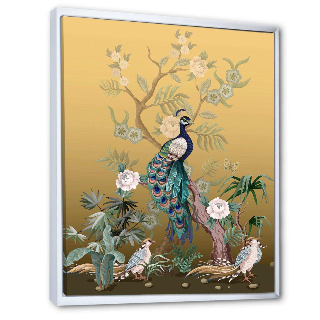 Chinoiserie With Birds and Peonies VI